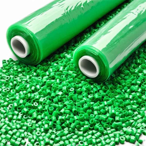 EVA couleur verte antibactérien Masterbatch Remplisseur en plastique pour le soufflage de film d'emballage alimentaire en PP PET