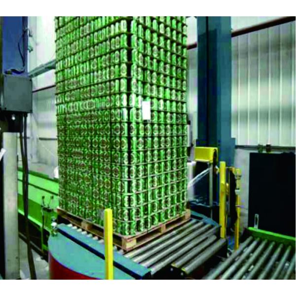 Plastic Automatic Pallet Stretch Film Wrapping Machine Programmable Control