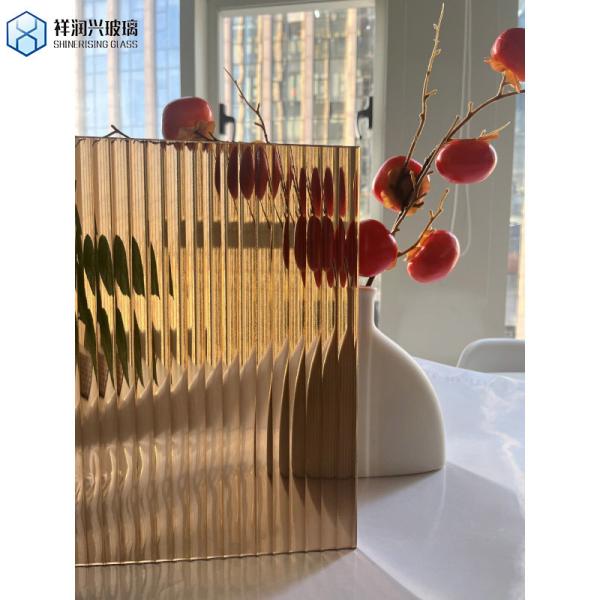 Bamboo Rolled Glass for Single Glass Wired/Decorative/Bathroom Glass in Bamboo Design