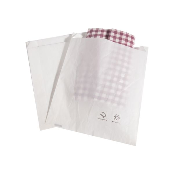 Clothes Paper Shopping Bag Self Adhesive Seal Custom Printed Biodegradable Recycled Glassine Paper for Clothing Packaging