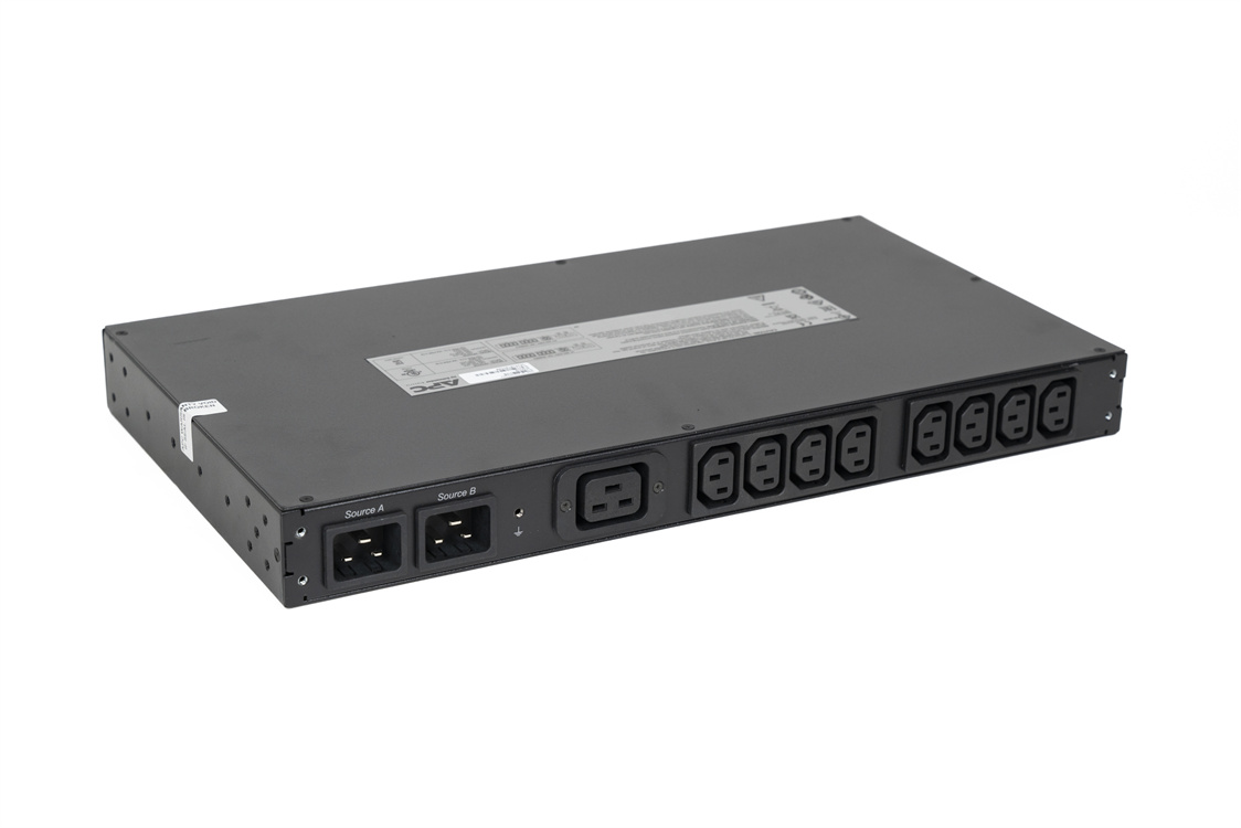 Original New APC PDU AP4423A NetShelter Rack Automatic Transfer Switch 1U 16A 230V 3700 VA IEC 60320 C20