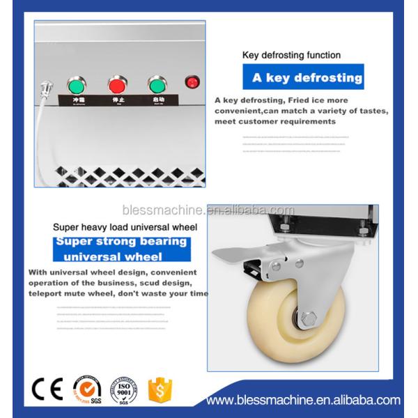 Automatic Defrost Button for 23 Years Cold Stone Marble Slab Top Fry Ice Cream Machine