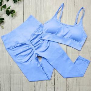 Высококачественная разминка устанавливает для гетры частей бюстгальтера и йоги спорт женщин активных 2 безшовные соответствуя