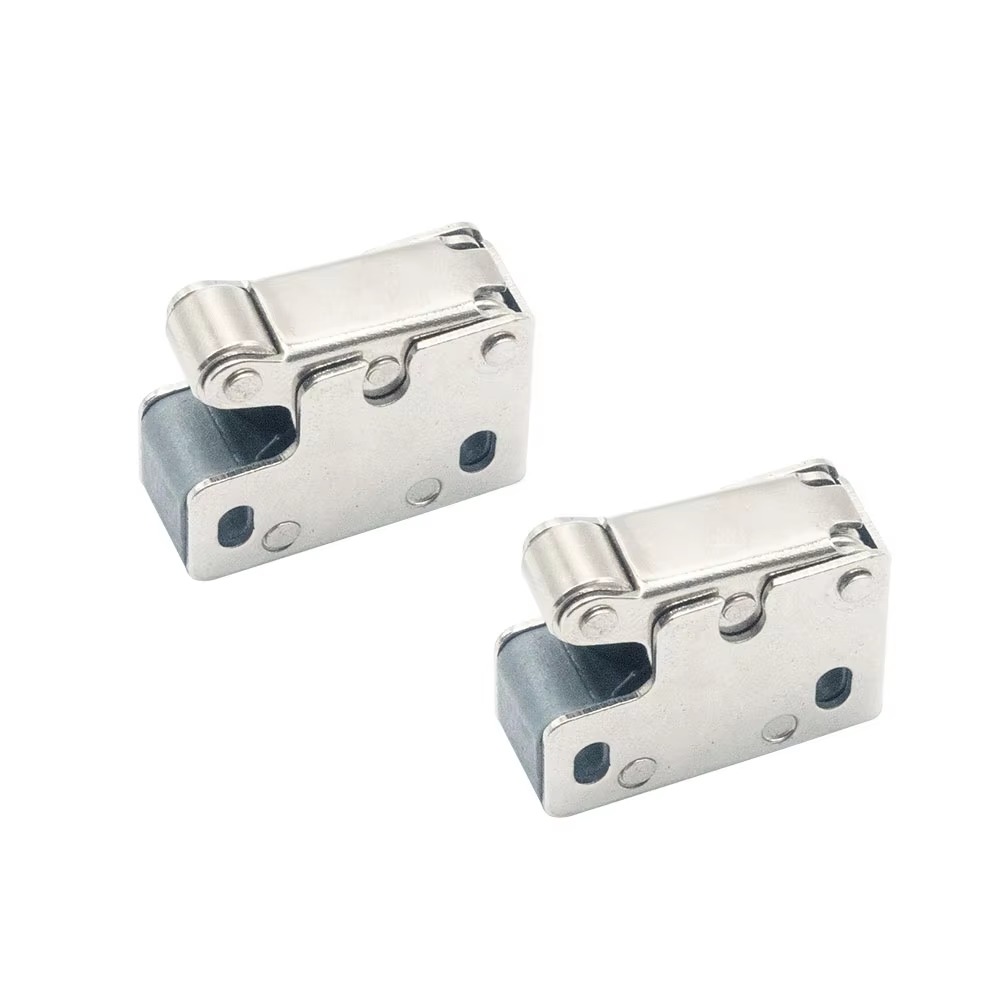 Mini Spring Alloy Push Open Lock Snap Latch Zinc Plated For Inspection Door