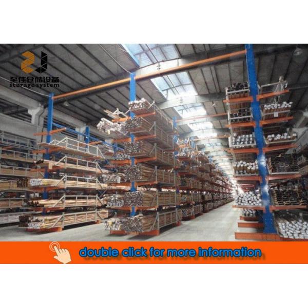 customized Steel Q235 Cantilever Wood Storage Rack For Garage