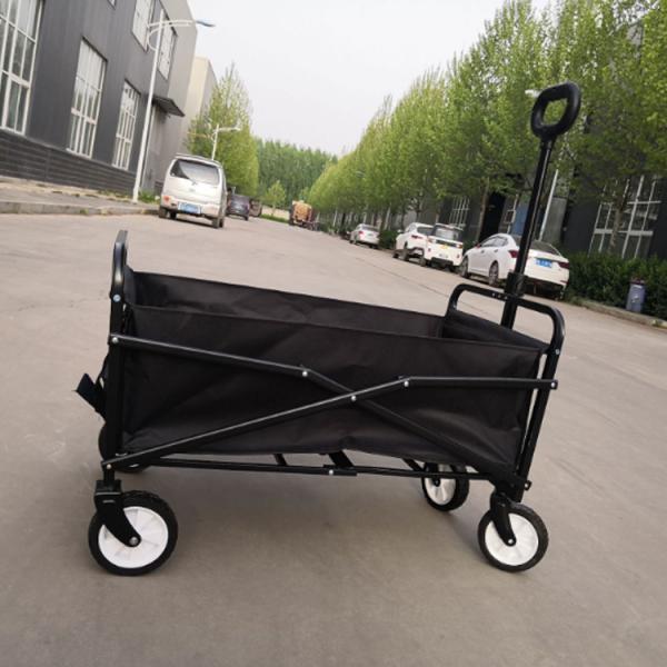 Outdoor Foldable Beach Camping Kids Wagon Stroller Metal Folding Hand Carts Trolley