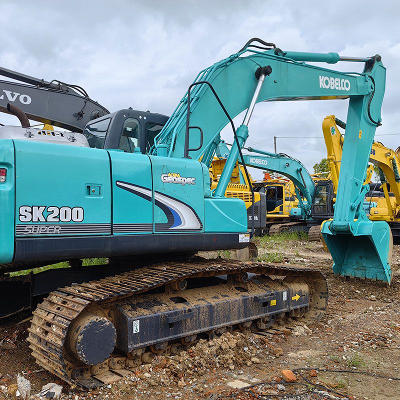 20 тонн Среднеполезные экскаваторы Kobelco Sk200 Землеустроительный полёт