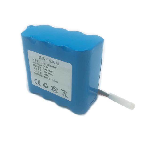 IEC62133 14.8V 5000mAh 18650 Rechargeable Battery Pack