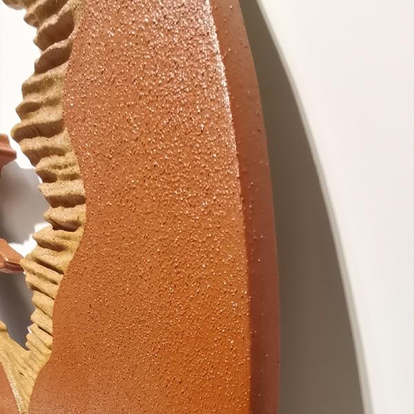 Living Room Wall Art Decor 3D Relief Painting Abstract Geometric Design 100cm Handmade