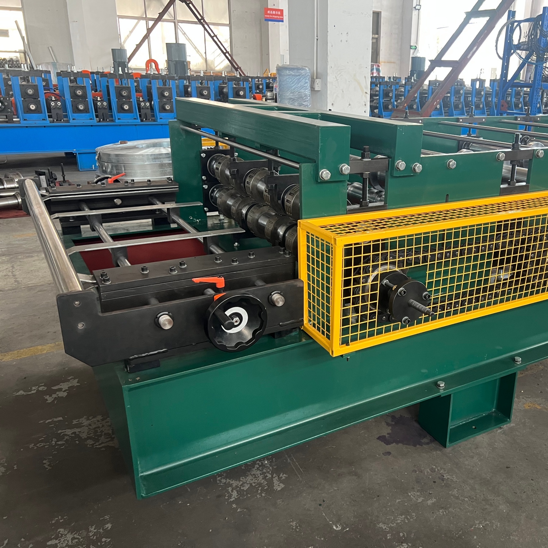 Mexico With Embossing Ribs 0.6-1.2mm 2.5 Inch Metal Deck Floor Roll Forming Machine Industrial Factory Multi-Story Building