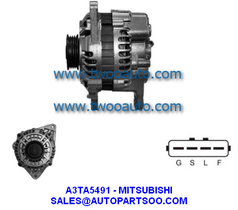 A2T37976 A2T772476 - MITSUBISHI Alternator 12V 65A Alternadores