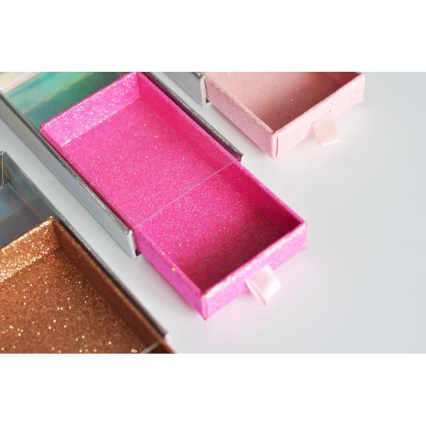 Caja de Pestanas para cajas individuales con pestañas de color púrpura falso