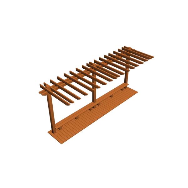 пергола патио перголы анти- корозии 200mm деревянная покрытая анти- ультрафиолетовая деревянная