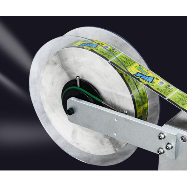 Manual Bottle Flat Labeling Machine , 1mm accuracy Self Adhesive Label Applicator