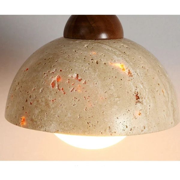 Wabi Sabi Pendant Light Designer Retro Stone Light Bedroom Bedside Dining Lights（WH-AP-676）