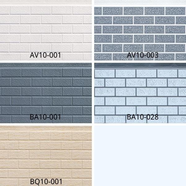 16mm Thickness Antique Brick Polystyrene Metal PU Sandwich Outdoor Panels