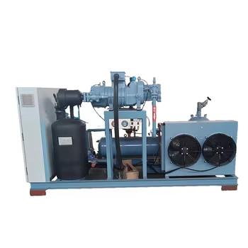 Industrial Air-Cooled Screw Compressor Unit New Condition Condensing Unit Automatic Features Core being Motor Refrigerat Refcomp compressor