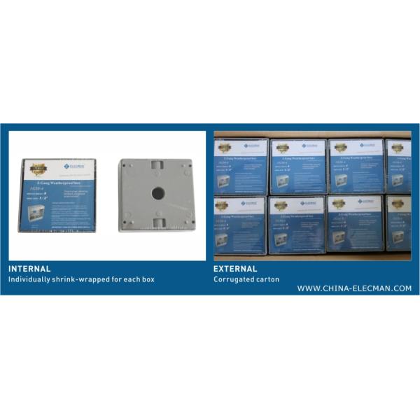 Коробки 2 шатий GFCI коробка выхода электрической алюминиевой погодостойкая с 5 отверстиями выхода