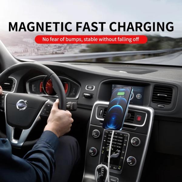 Car Vent 15w Magnetic Wireless Charger Magsafe Stand Automatic Clamping