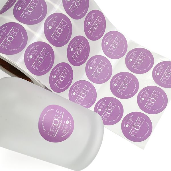 Custom Round Die Cut Paper Security Label Scratch Off Eggshell Sticker for Small Business Take Away Food Seal Round Sticker