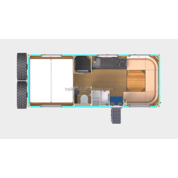 Температурно устойчивый 20 футов настраиваемый экспедиционный грузовик кемпер коробка для RV