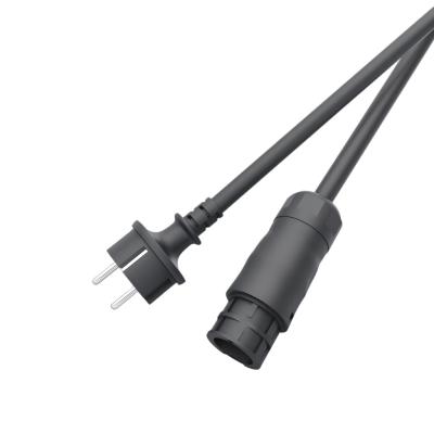 IP44 Plug Panel Mount Power Connector Waterproof Wire To BC01 Three Core Connector