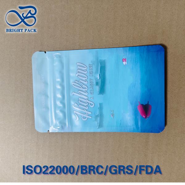Ocean-Surface Printed Child-Resistant Bag PVC/PE Laminated 10m Waterproof ASTM F2090 Certified