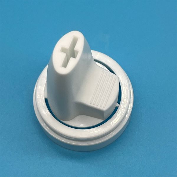 Industrial-Grade Rebuildable Hair Mousse Dispensing Nozzle for Salon Dispensing Systems with Serviceable Long-Life Components