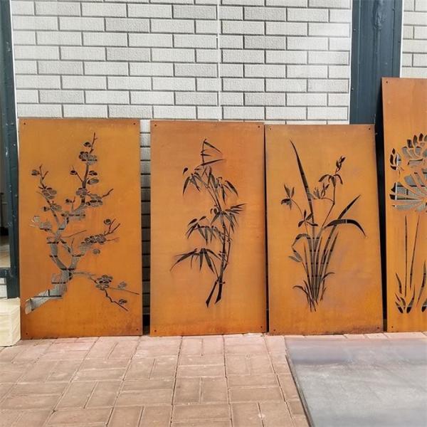 Tree Of Life Corten Steel Privacy Screen Wall Panels OEM ODM