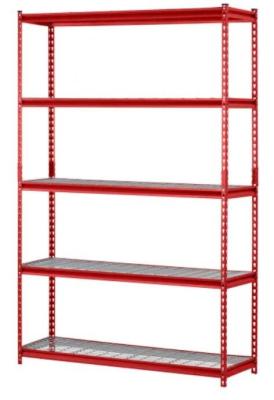 Heavy Duty Boltless Industrial Shelving 5 shelf 72 Inch High Shelving Unit