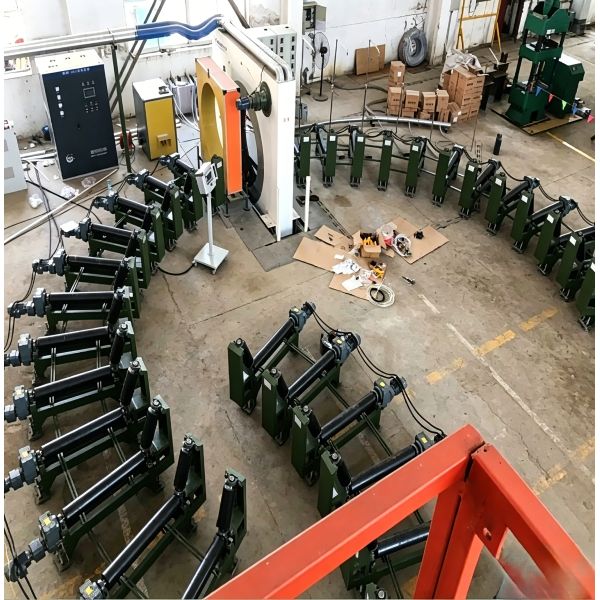 Elbow and Bend Steel Pipes Shot Blasting Equipment for Industrial Application