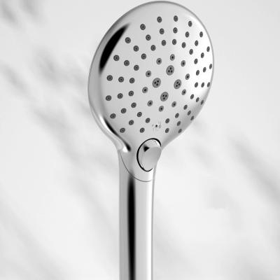Polished Bathroom Hand Held Shower Head Gentle Water Outlet Button Replacement Method