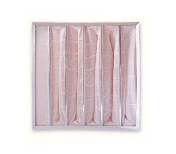 F8 F9 Saco Filtro de Ar de Bolso Acero Galvanizado Alumínio Quadro Amarelo Branco Rosa Para a Indústria Fábrica