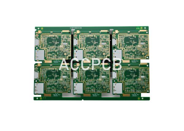 Led Module High Density PCB Green Solder Mask ENIG Surface ±3mil PTH Tolerance