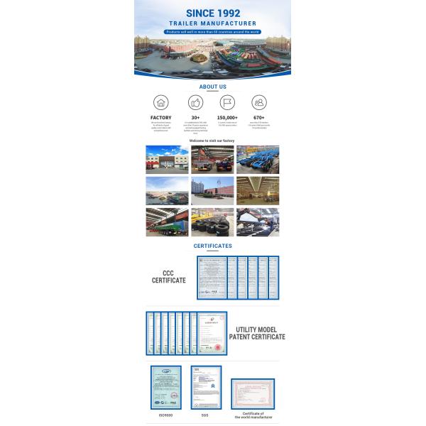 Высокая полезная нагрузка Aotong Гидравлическая система рулевой рампы низкая кровать полуприцеп грузовик 9м 13м