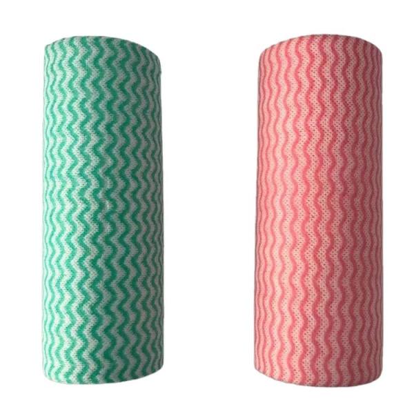 Washable Disposable Dishwashing Cloths , Antibacterial Kitchen Cleaner Cloth