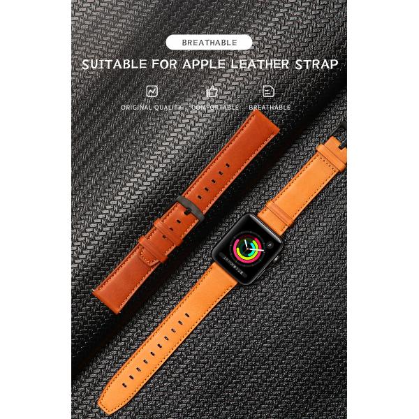 Настоящие кожаные ремни для смарт-часов для iWatch 38 мм 40 мм 42 мм 44 мм 45 мм 100%