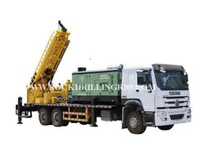 Poço de água hidráulico montado caminhão de Dth que fura Rig Machine 6 x 4