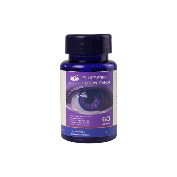 Blueberry Flavor Eye Health Chewable Tablets OEM Private Label Lutein Tablets