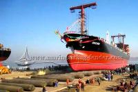 Airbag de lançamento de navio personalizado preto Airbag de borracha marinha de elevação e movimentação