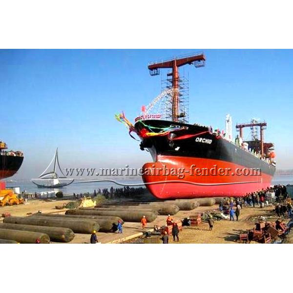 Composed Ship Launching Airbag 0.3m To 3.0m Diameter Natural Rubber Marine Lifting Airbag