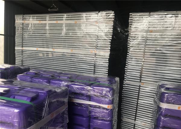 5 Year No color fading Temp Fence Base and Temporary Fence Panels 60mmx150mm diameter 3.80mm AS4687-2007 standard