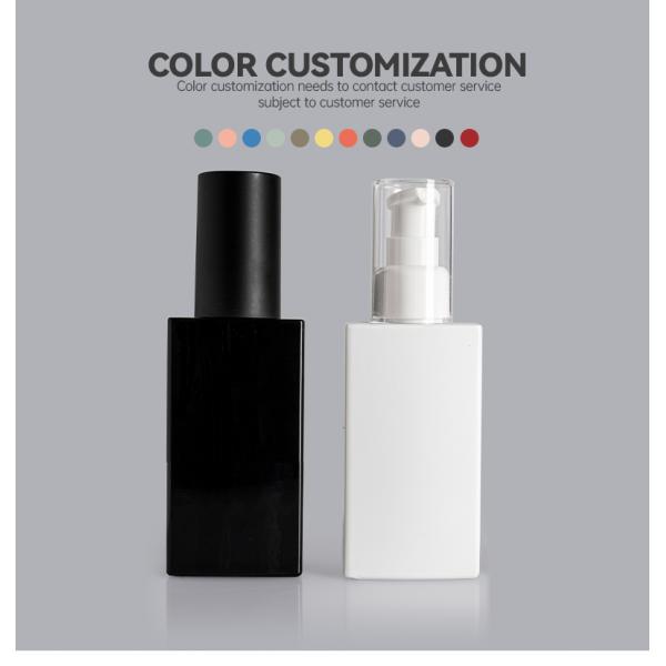 Бутылка 100ml 120ml контейнеров PETG косметическая упаковывая квадратная