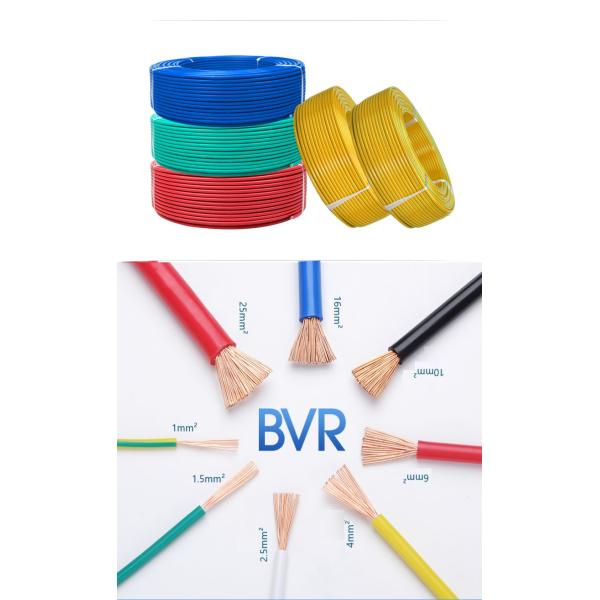 Stranded ZR/BVR 1.5-240 Single-Core Multi-Strand Electric Wire Various Specifications