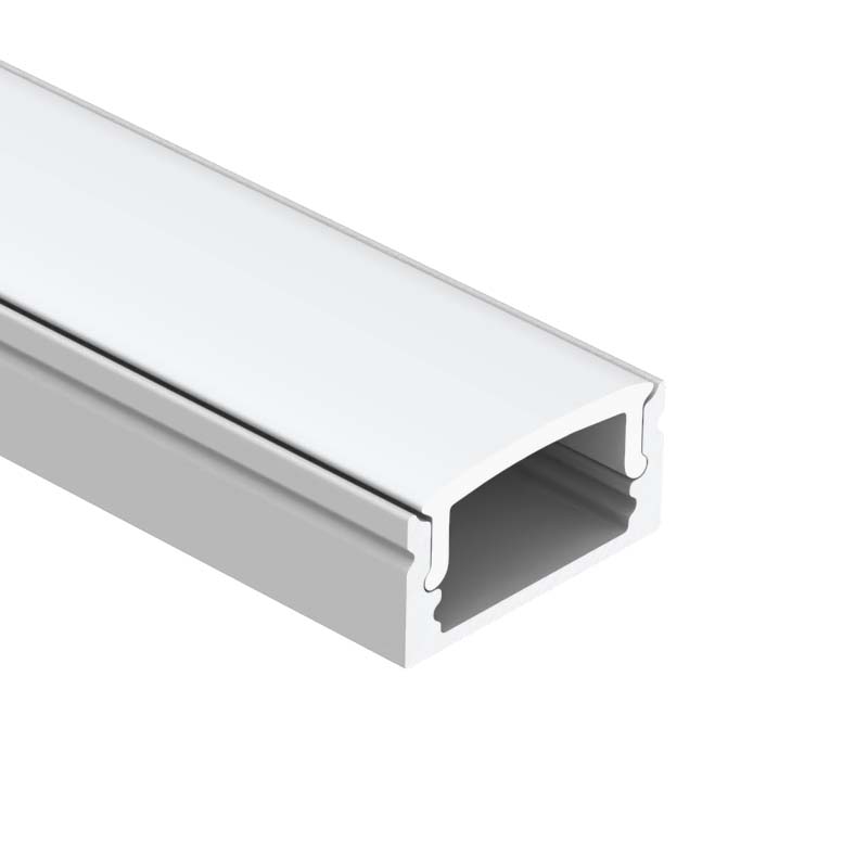 6063 T5 Aluminum Alloy LED Strip Aluminium Profile with Sandblasting Oxidation for PCB Width up to 12mm
