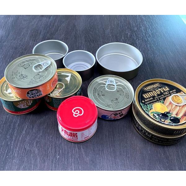 200 грамм круглые консервные упаковки, упакованные с внутренним покрытием для го