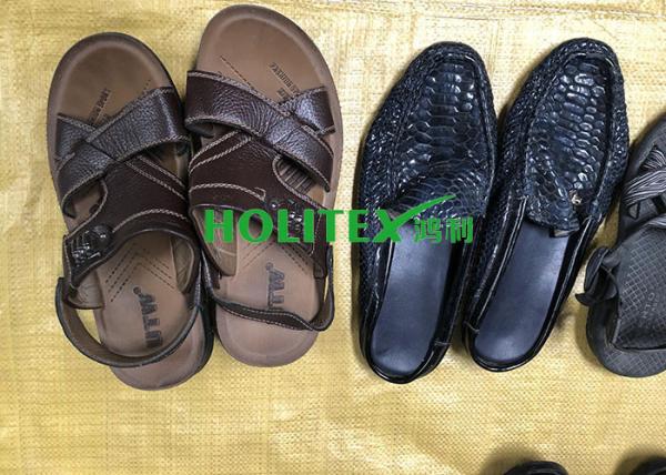 Mixed Type Used Mens Sandals / Second Hand Used Shoes For East Africa
