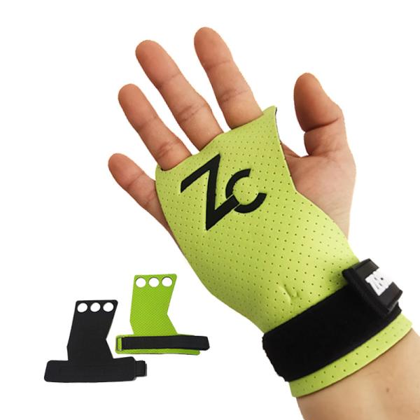 Amazon hot sale fitness safety gym perforated microfiber crossfit hand grips calleras