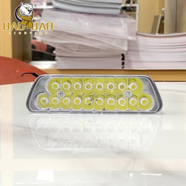 Aluminum Mini Driving Light White Yellow Dual Color halo Round Headlight for Motorbikes Motorcycle Parts