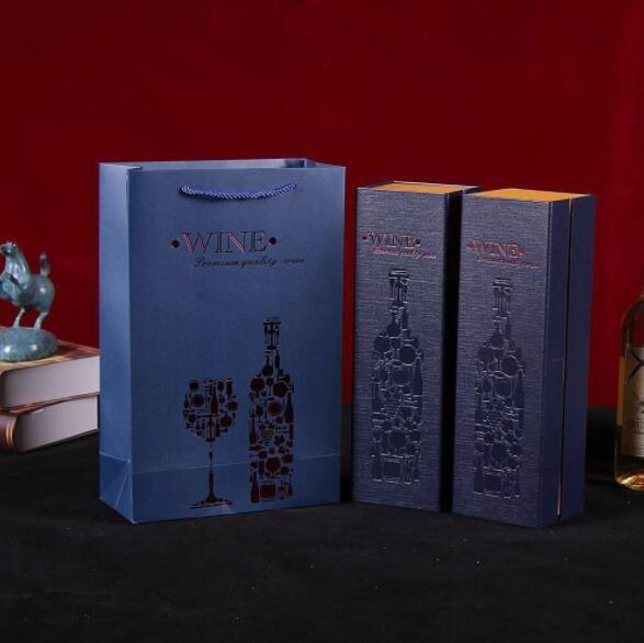 Glossy Lamination Custom Wine Shipping Boxes Eco Friendly Cardboard Clamshell Packaging